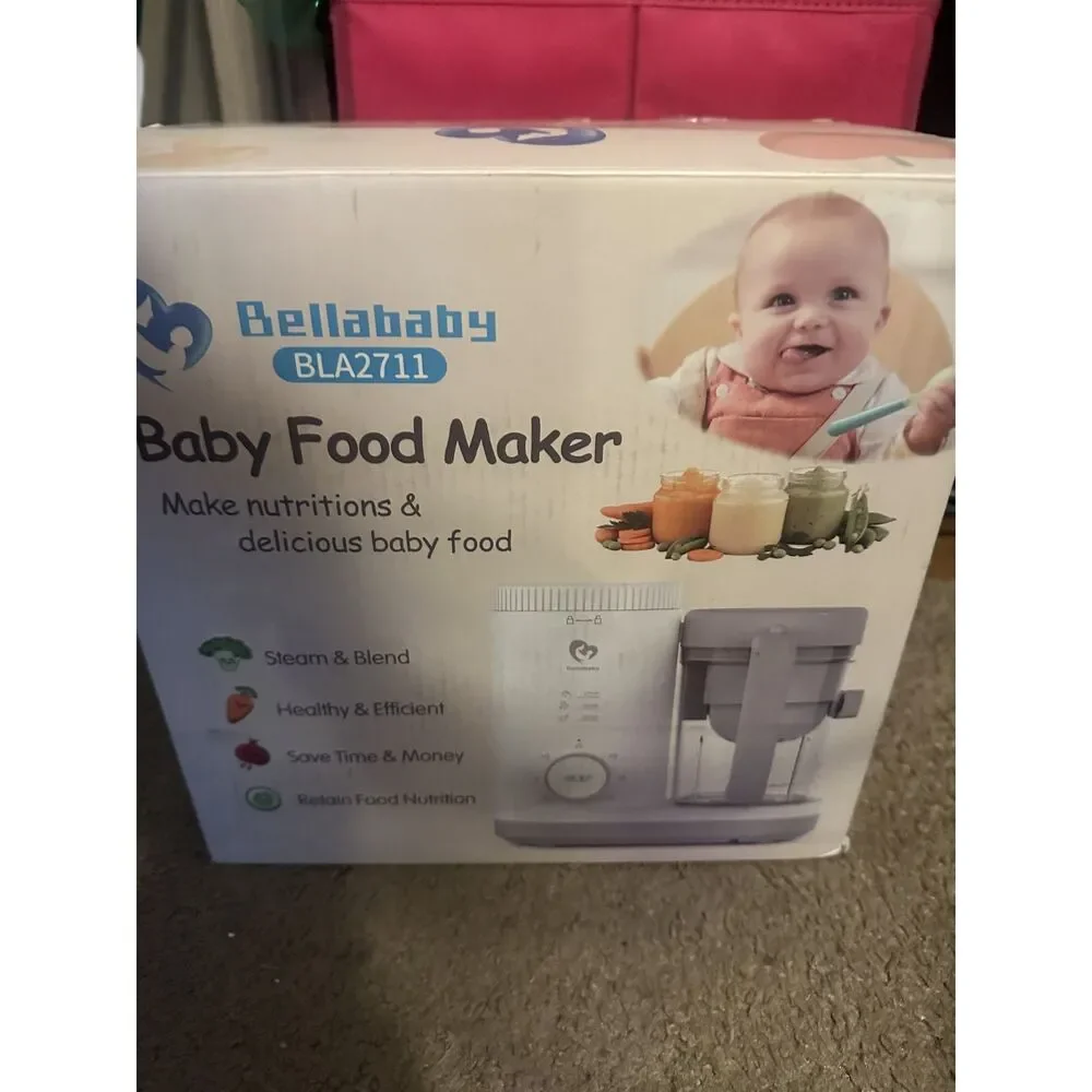 Baby Food Puree Maker | Steamer & Blender Combo with Reversible Steam Basket
